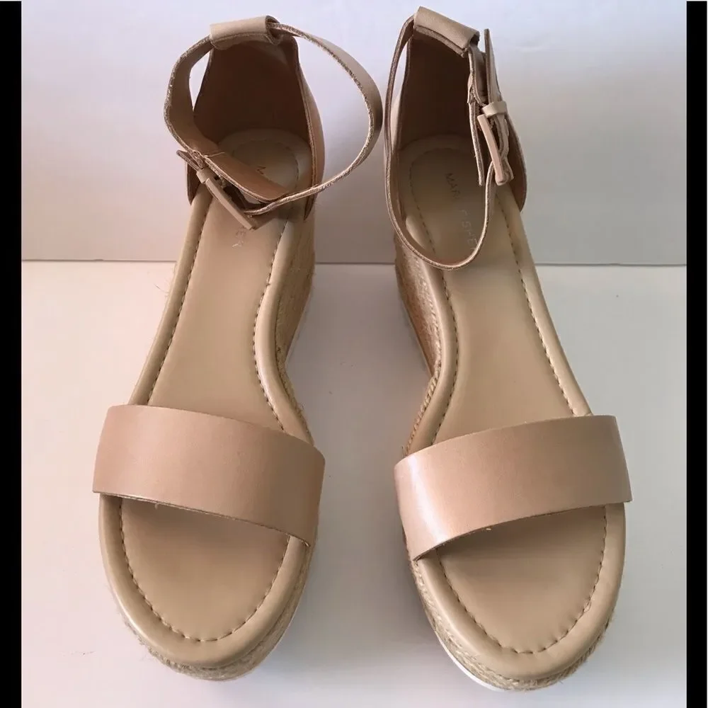 Marc Fisher Zako Leather Espadrille Sandals
